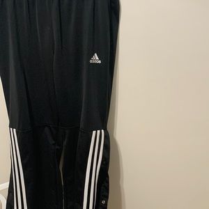 Mens Adidas track pant - partial break away.